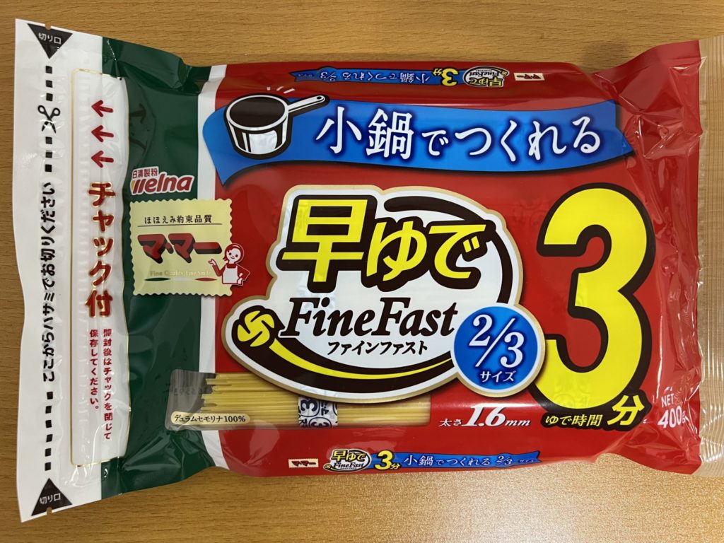 マ･マー 早ゆでスパゲティ FineFast