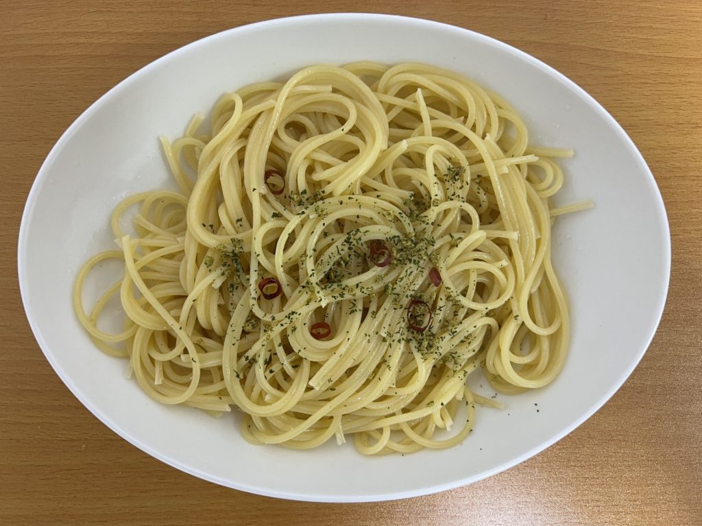 ペペロンチーノを作りました