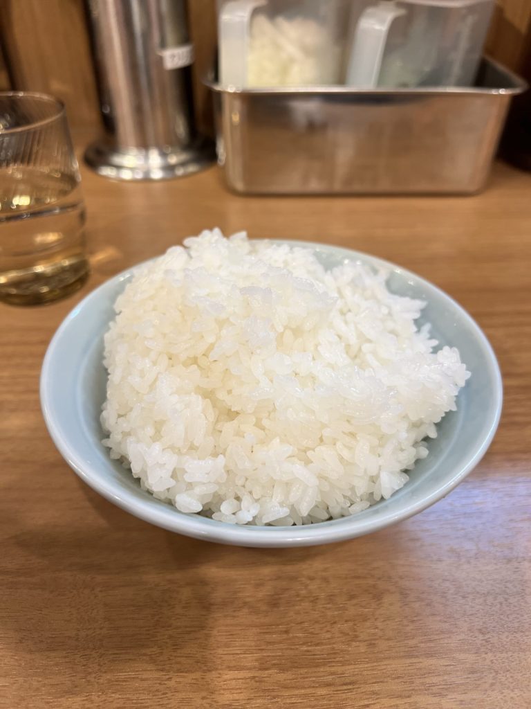 ライス（大）が先に来ました